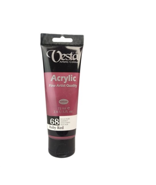 رنگ اکریلیک وستا 75 میل کد 68 مدل متالیک