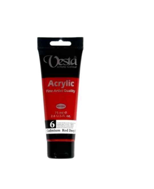 رنگ اکریلیک وستا 75 میل کد 6