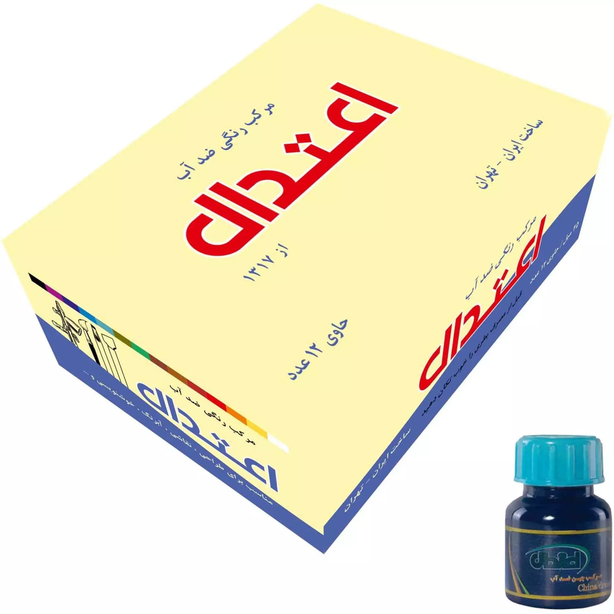 مرکب ضدآب اعتدال(12 رنگ)