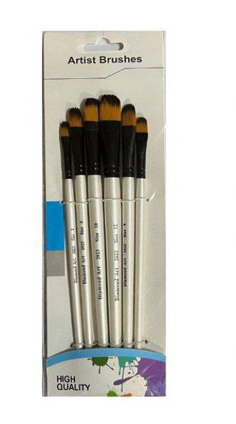 ست قلمو 6 عددی دیاموند زبان گربه ای