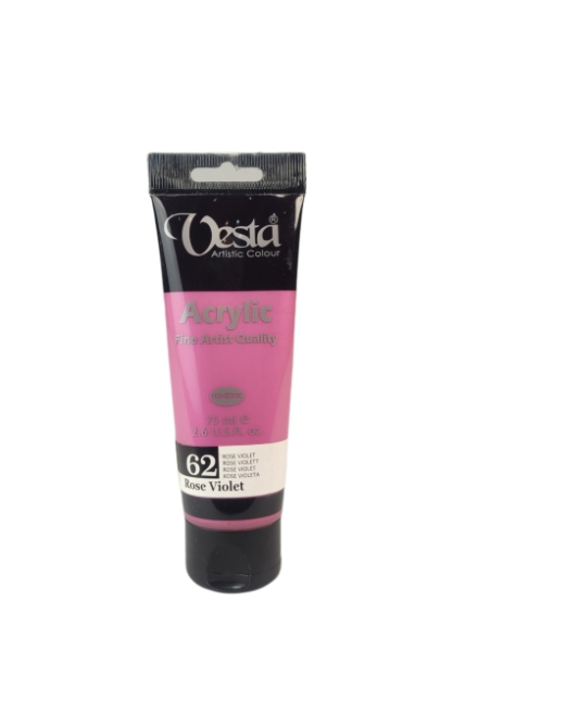 رنگ اکریلیک وستا 75 میل کد 62 مدل متالیک