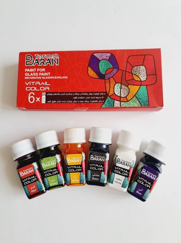 رنگ ویترای ترمه باران 6 رنگ