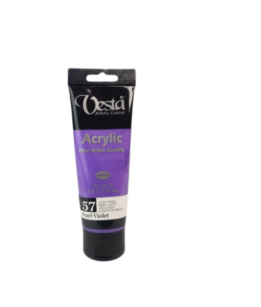 رنگ اکریلیک وستا 75 میل کد 57 مدل متالیک