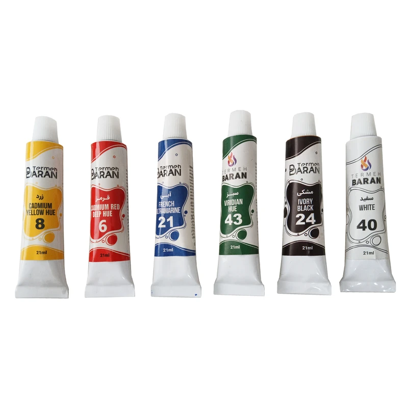 ست رنگ اکریلیک ترمه باران(6 رنگ)