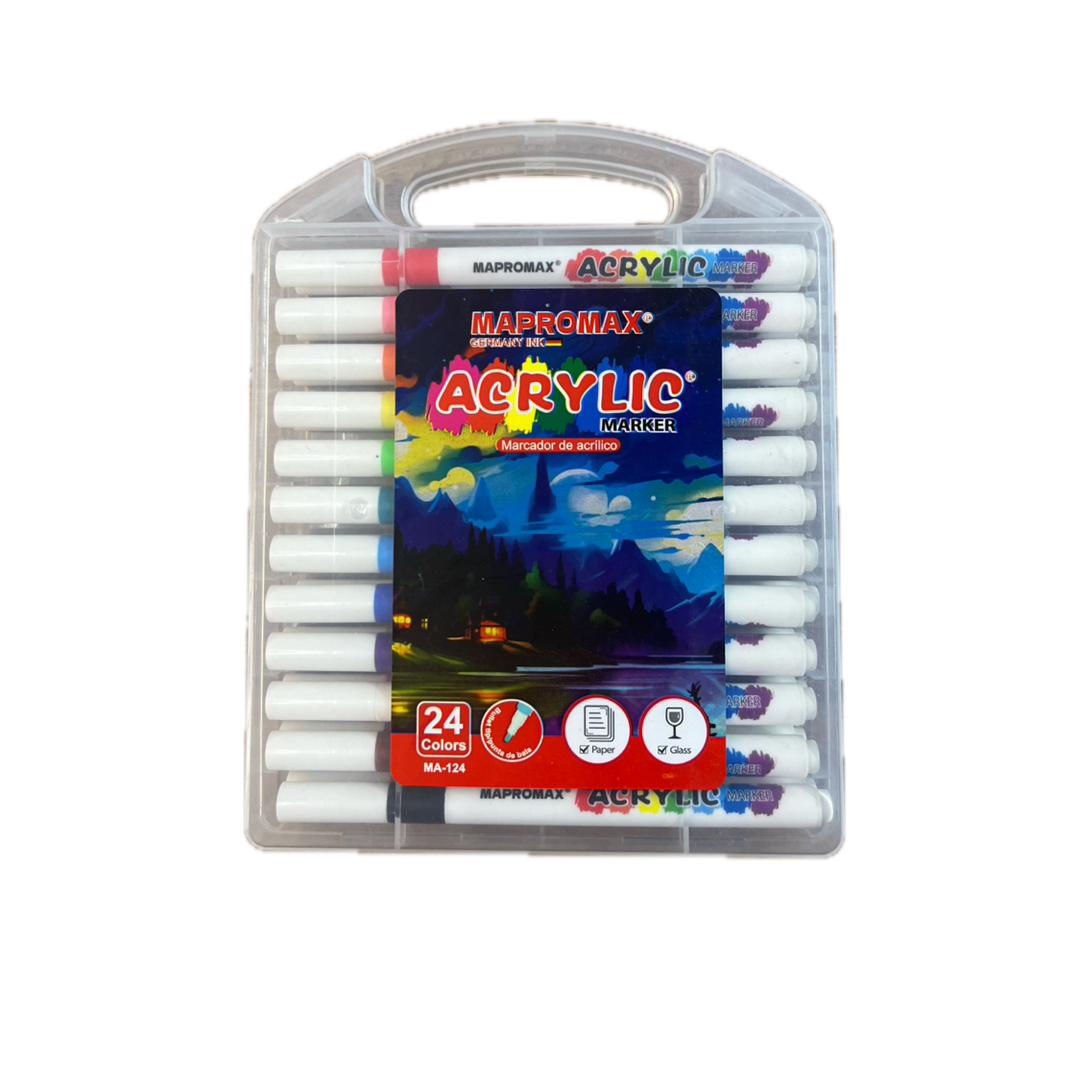 ماژیک اکرولیک پرومکس گرد 24 رنگ