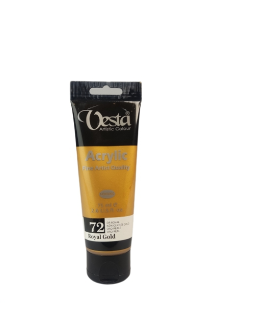 رنگ اکریلیک وستا 75 میل کد 72 مدل متالیک