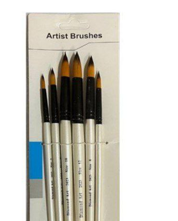 ست قلمو 6 عددی دیاموند گرد