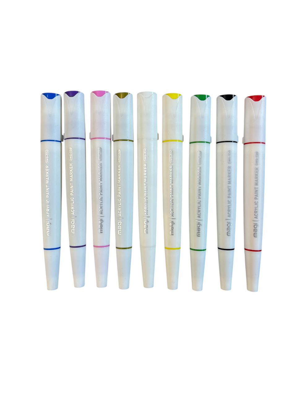 ست 9 رنگ ماژیک اکرولیک دوسر(تخت وگرد)