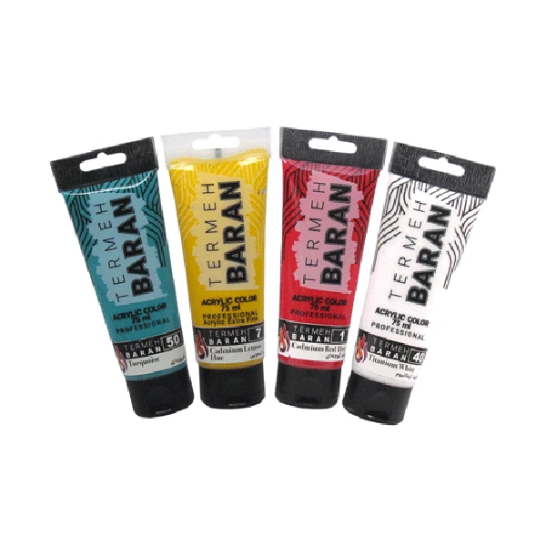 رنگ اکریلیک ترمه باران 75 میل