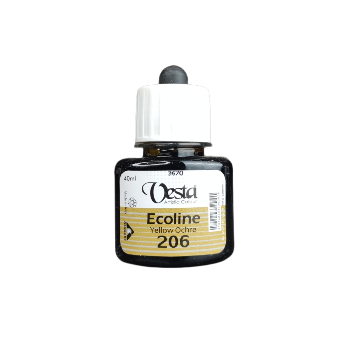 اکولین وستا کد 206 رنگ Yellow Ochre حجم 40ml