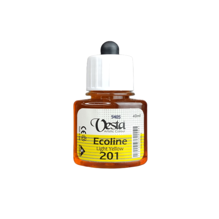 اکولین وستا کد 201 رنگ Light Yellow حجم 40ml