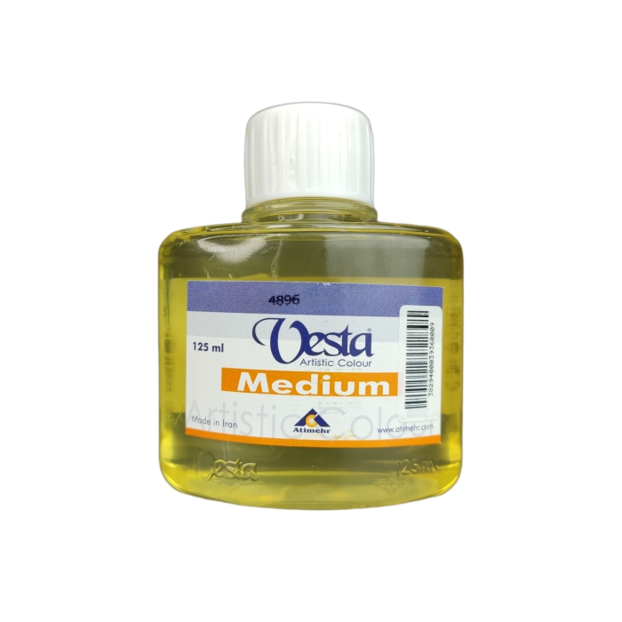 مدیوم براق رنگ روغن وستا حجم 125 میلی لیتر