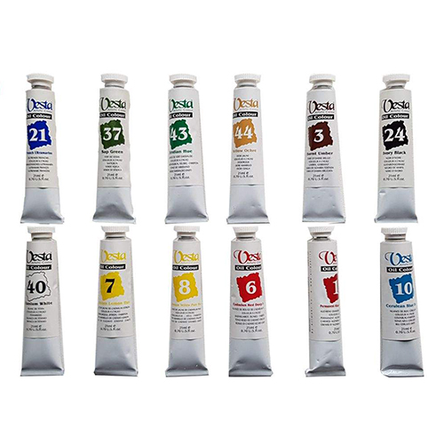 رنگ روغن 12 رنگ 21 میل وستا VESTA