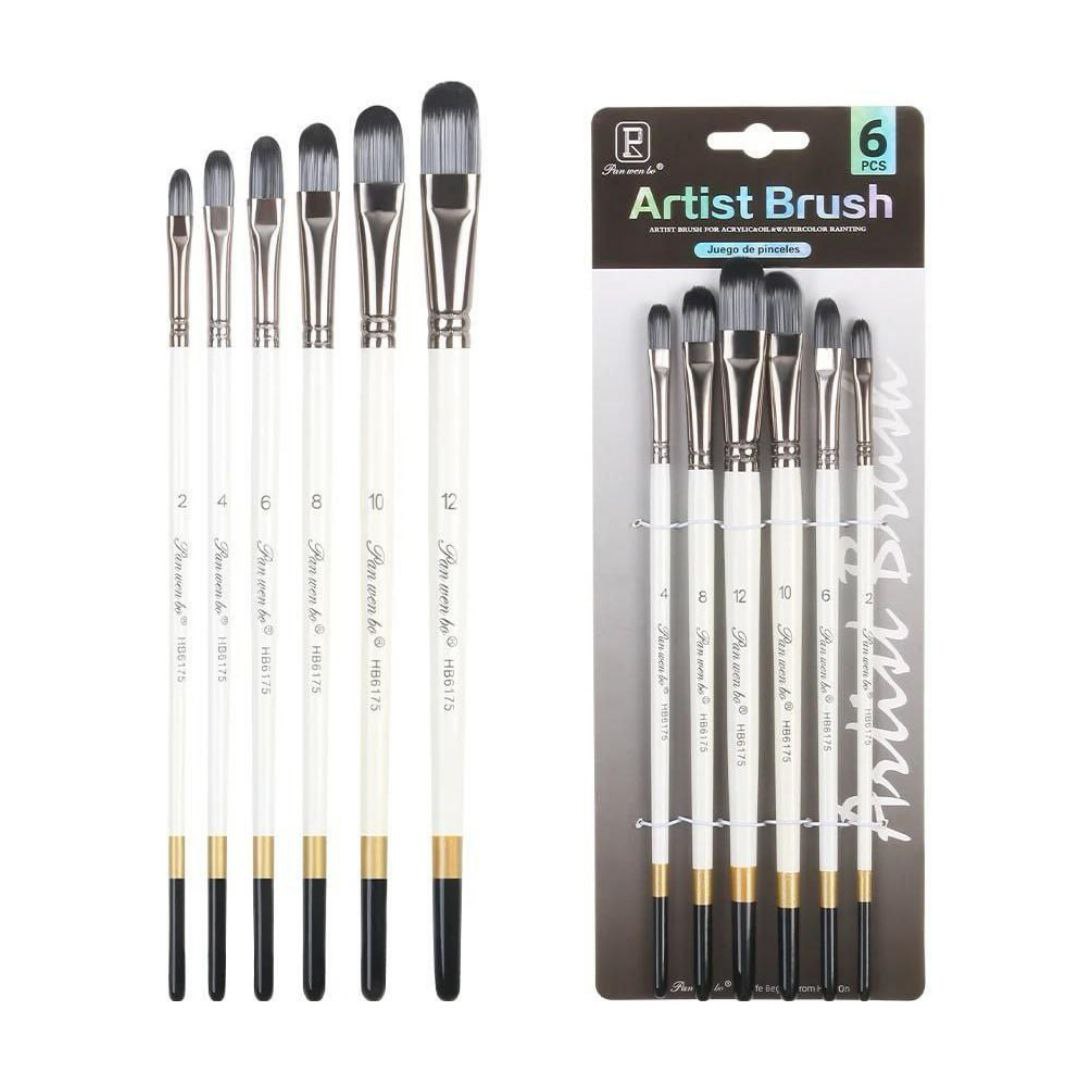 ست قلمو 6 عددی ارتیست براش زبان گربه ای