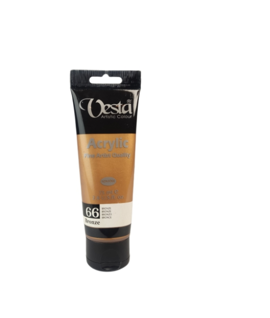 رنگ اکریلیک وستا 75 میل کد 66 مدل متالیک